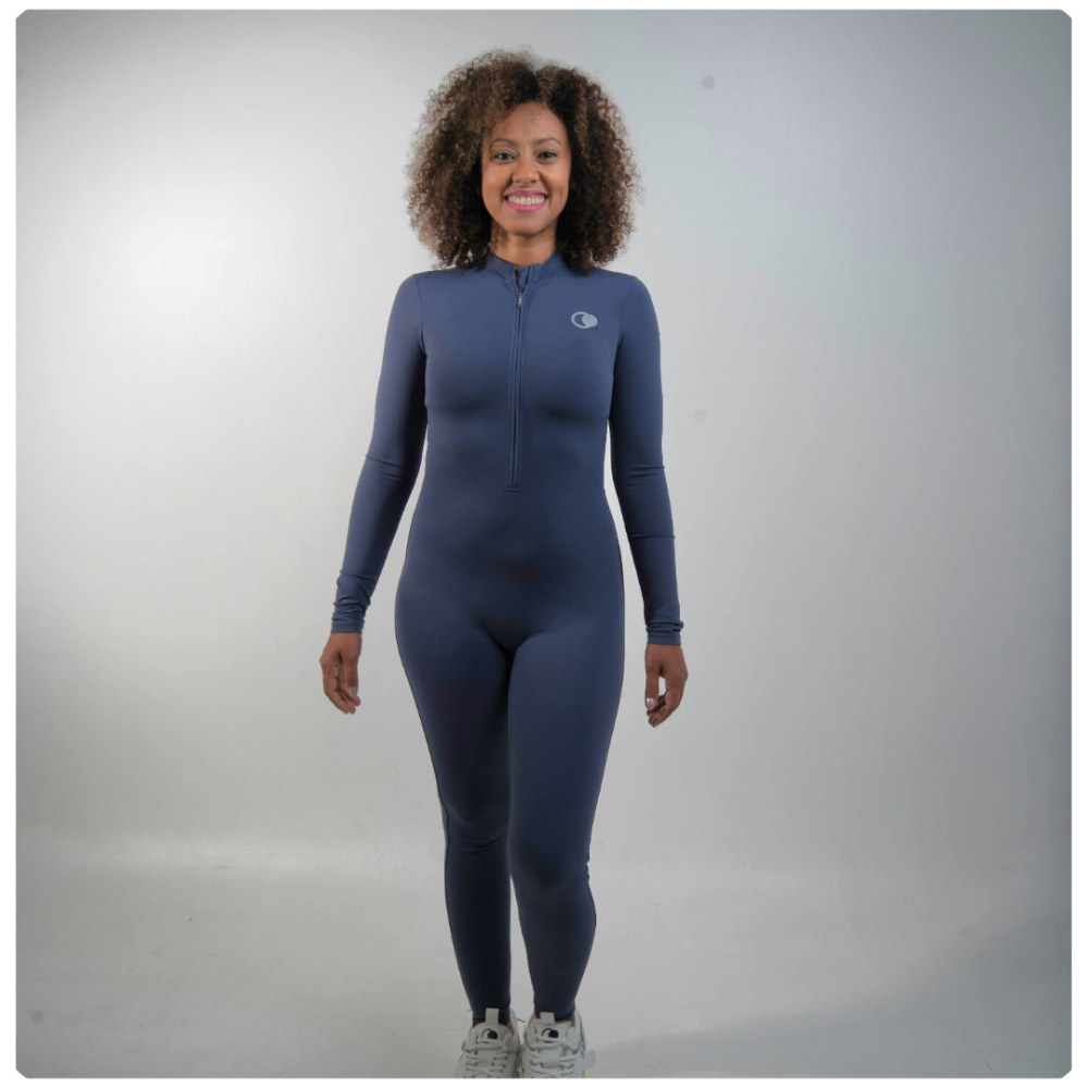 Navy Lunate Jumpsuit, view 2